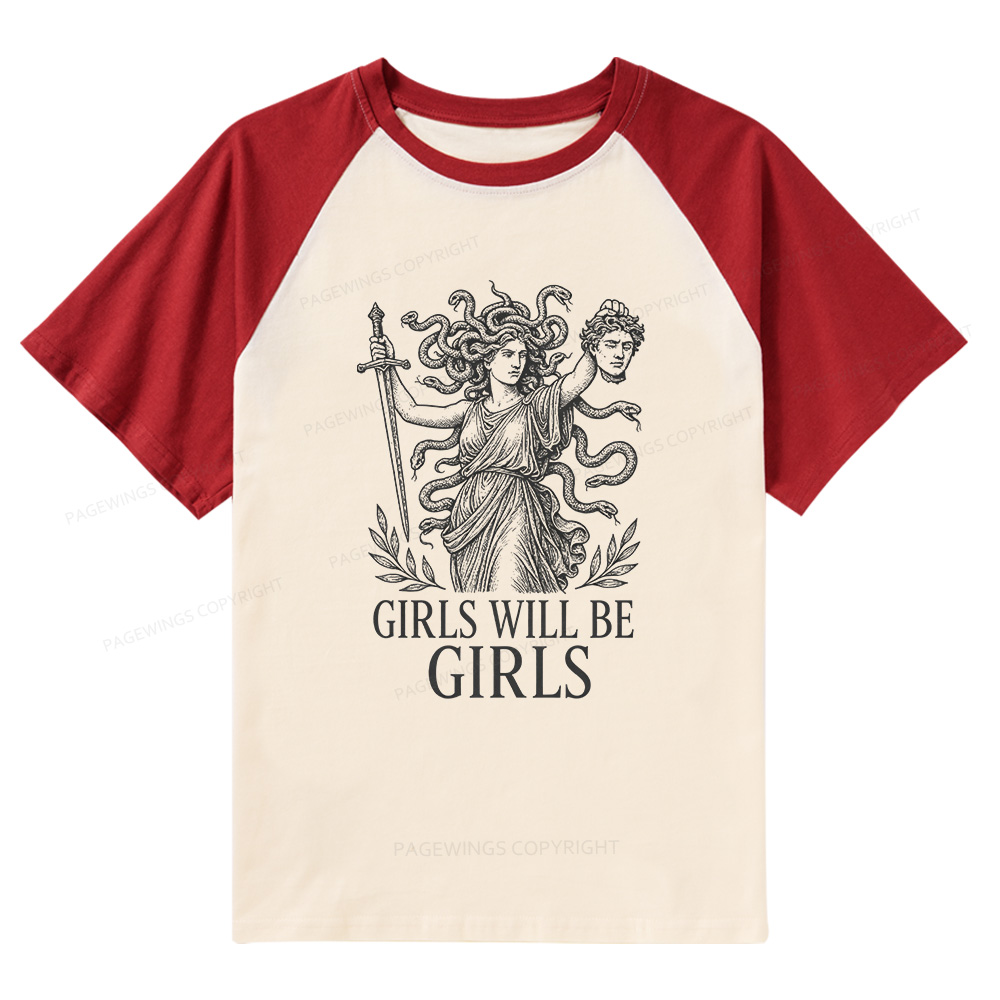 Pagewings Medusa Raglan T-shirt