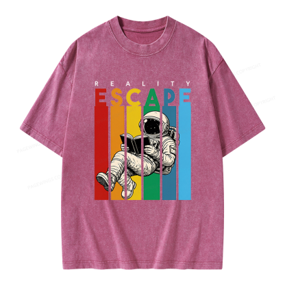 Pagewings Reality Escape Unisex Washed T-shirt