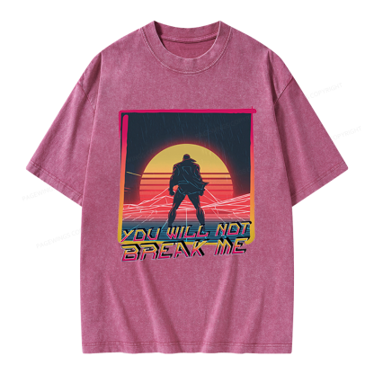 Pagewings You Will Not Break Me Unisex Washed T-shirt