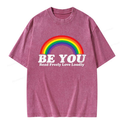 Pagewings Read Freely Unisex Washed T-shirt