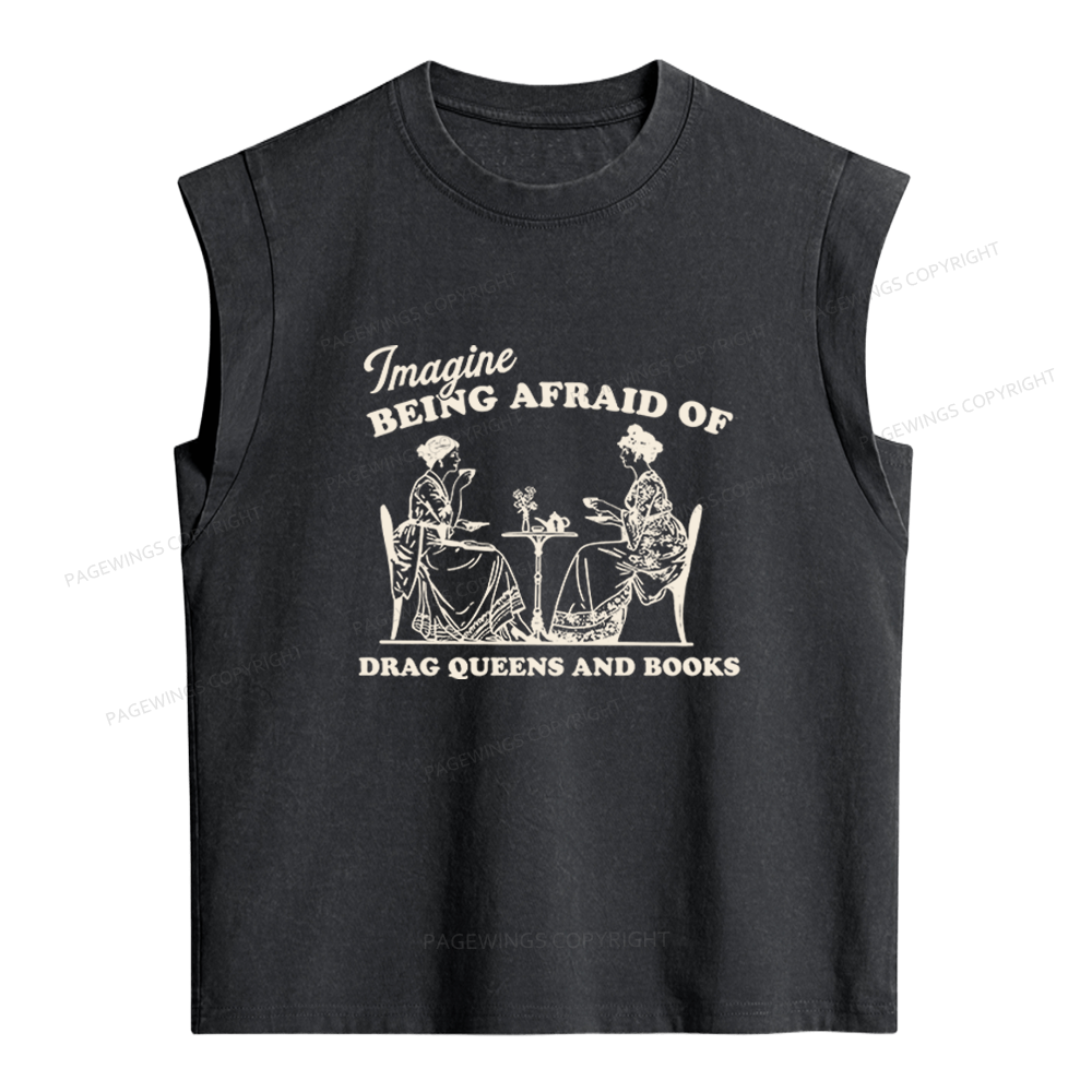 Pagewings Drag Queens Women's Washed Tank Top