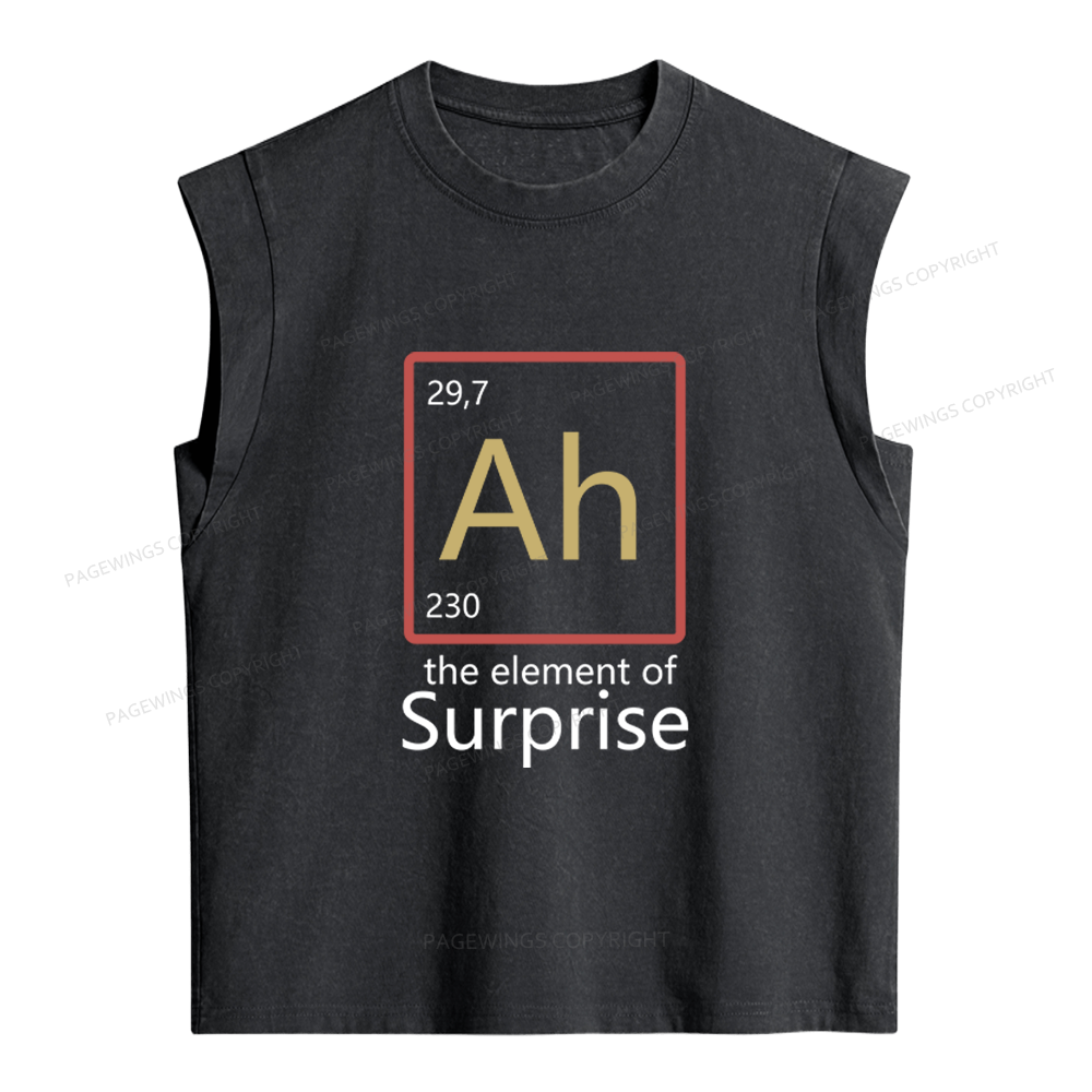 Pagewings The Element of Surprise Women's Washed Tank Top