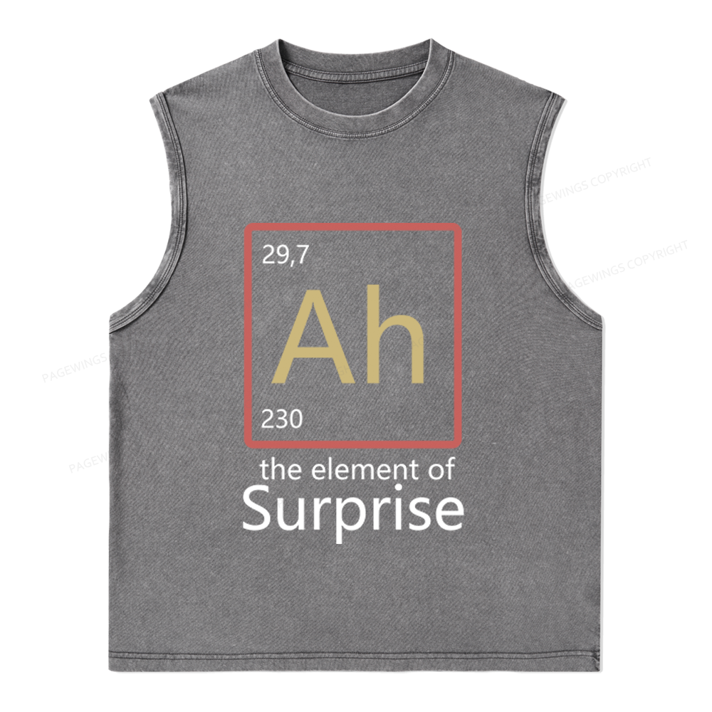 Pagewings The Element of Surprise Unisex Washed Tank Top
