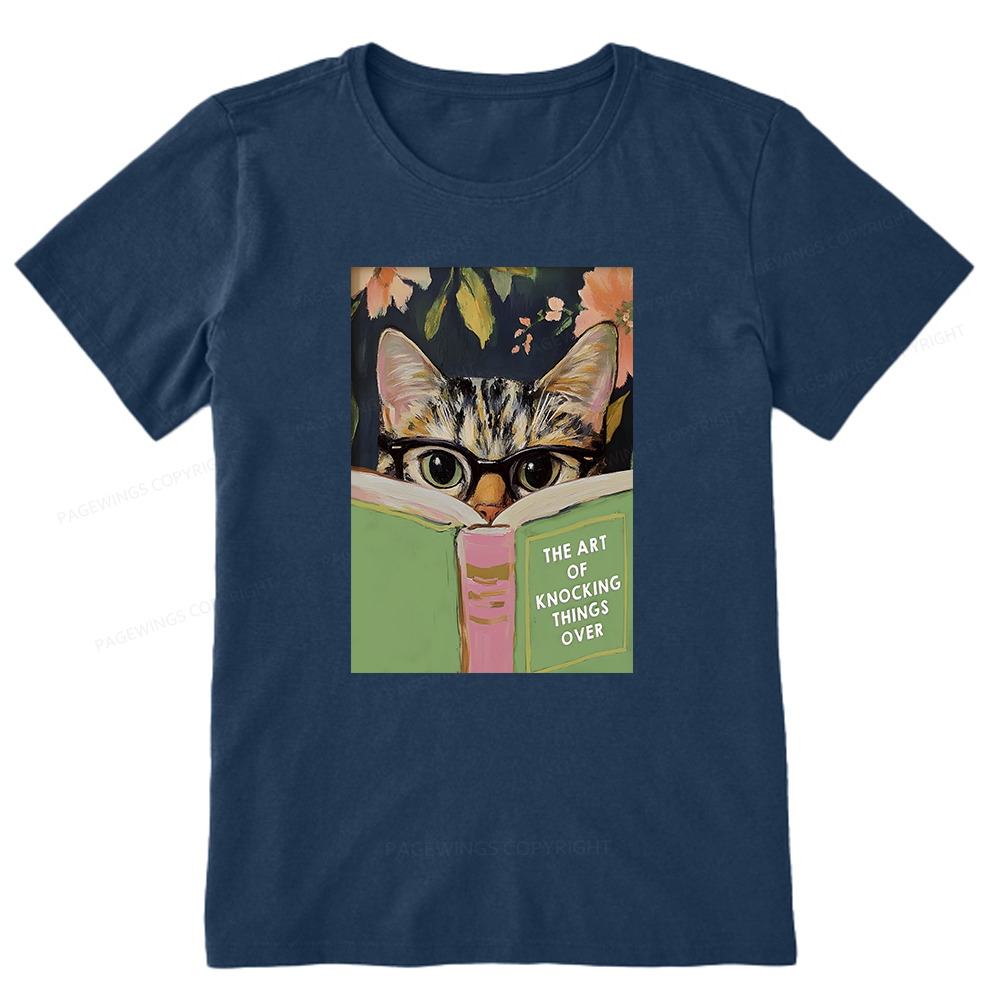 Pagewings Cat Reading Unisex Classic T-shirt