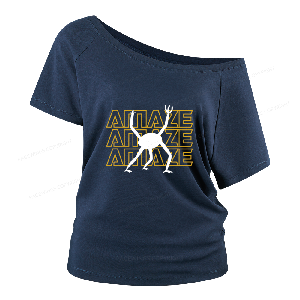 Pagewings Sci-Fi Book Lover Women Off Shoulder T-shirts