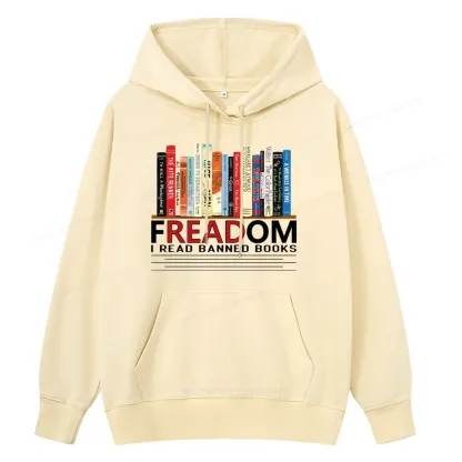 Pagewings Freadom I Read Banned Books Unisex Classic Hoodie