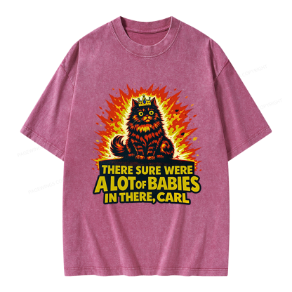 Pagewings A Lot Of Babies In There Unisex Washed T-shirt