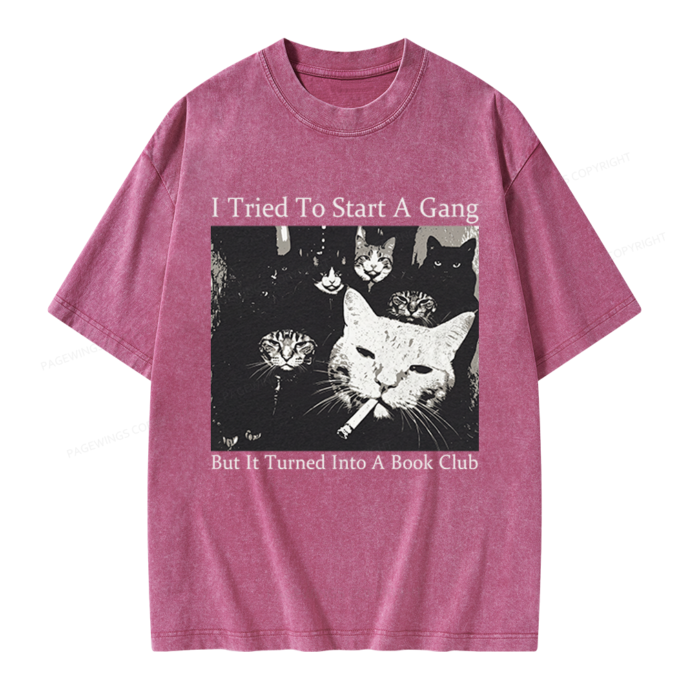 Pagewings Book Club Unisex Washed T-shirt