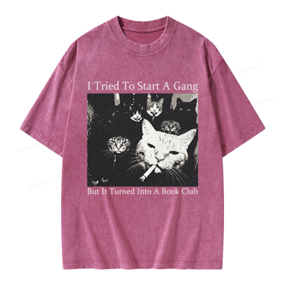 Pagewings Book Club Unisex Washed T-shirt