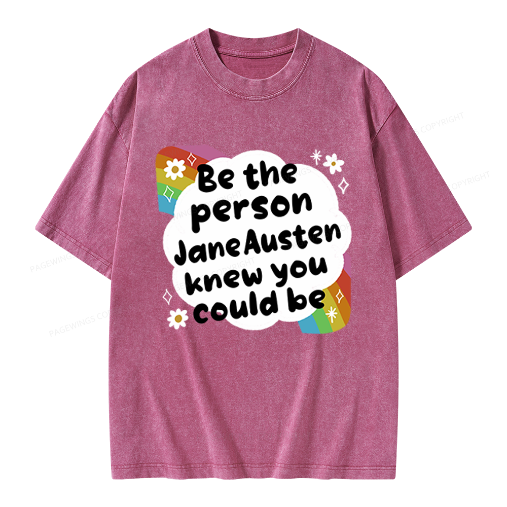 Pagewings Custom Author Name Unisex Washed T-shirt