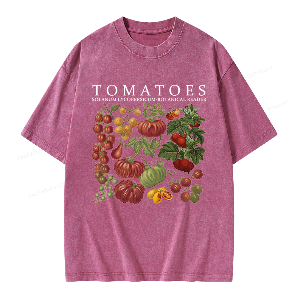 Pagewings Botanical Reader Unisex Washed T-shirt