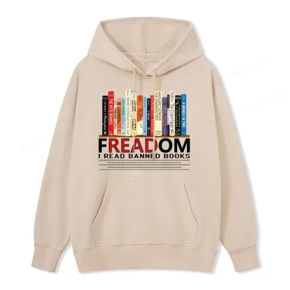 Pagewings Freadom I Read Banned Books Unisex Classic Hoodie