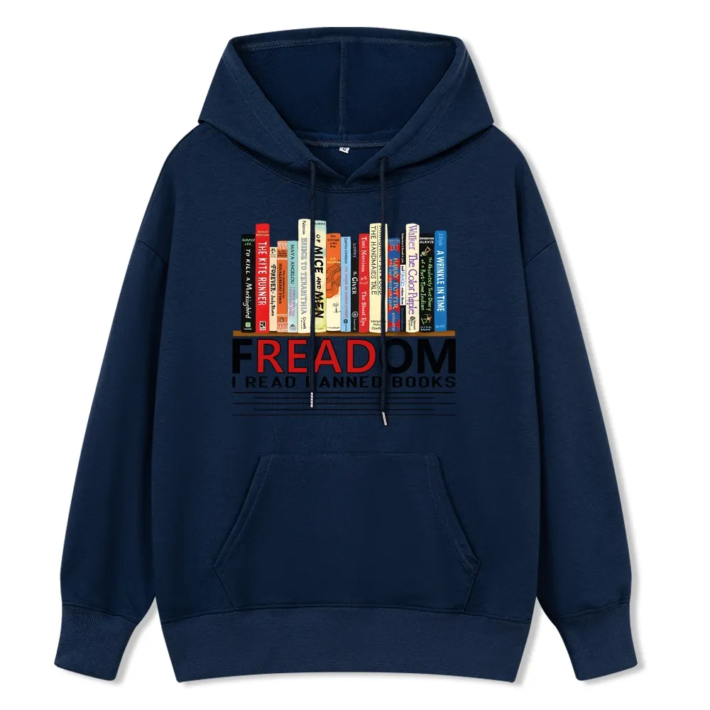 Pagewings Freadom I Read Banned Books Unisex Classic Hoodie