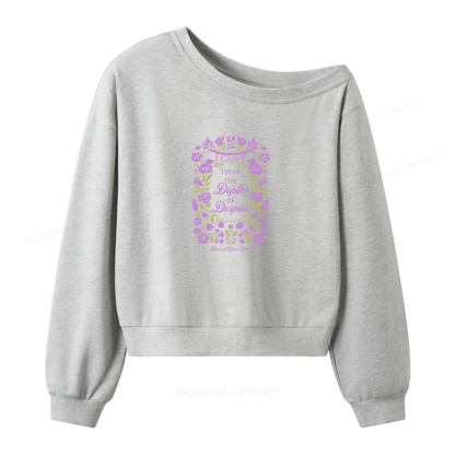 Pagewings Depths of Despair Women Off Shoulder Sweatshirt