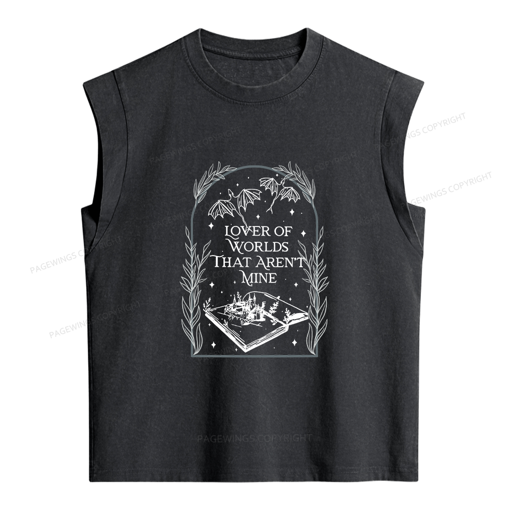 Pagewings Fantasy Reader Women's Washed Tank Top