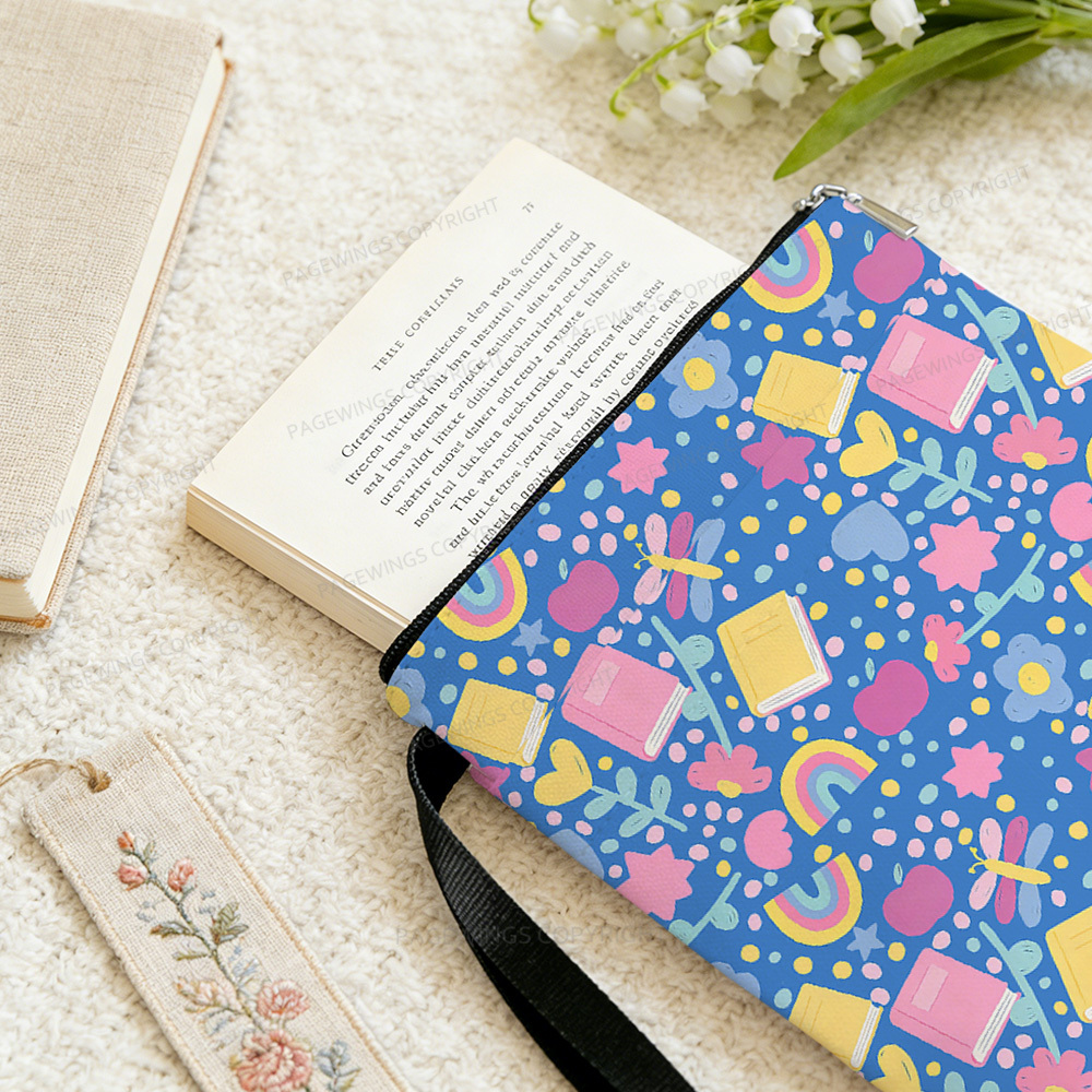 Pagewings Square Neck Floral Book Sleeve