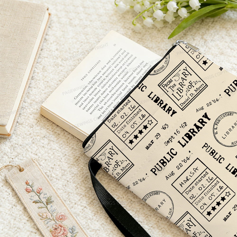 Pagewings Public Library Book Sleeve
