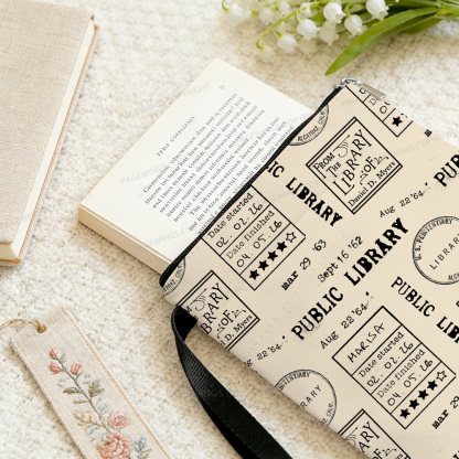 Pagewings Public Library Book Sleeve
