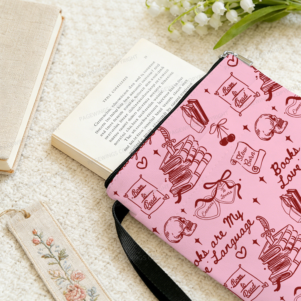 Pagewings Square Neck Books Are My Love Language Book Sleeve