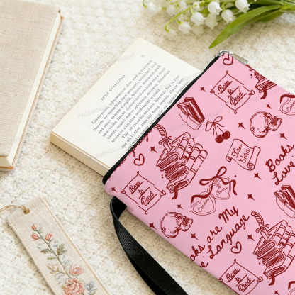 Pagewings Square Neck Books Are My Love Language Book Sleeve