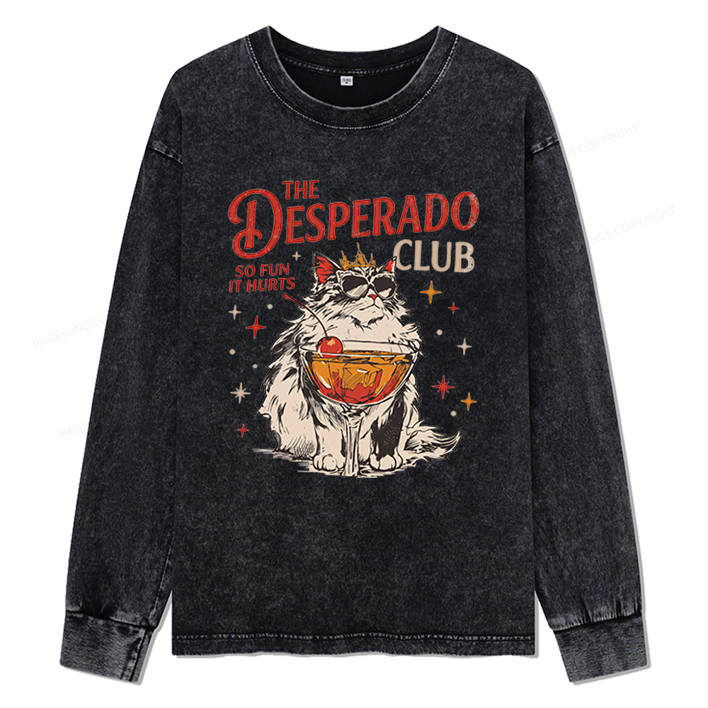 Pagewings Desperado Club Unisex Washed Long Sleeve T-shirt
