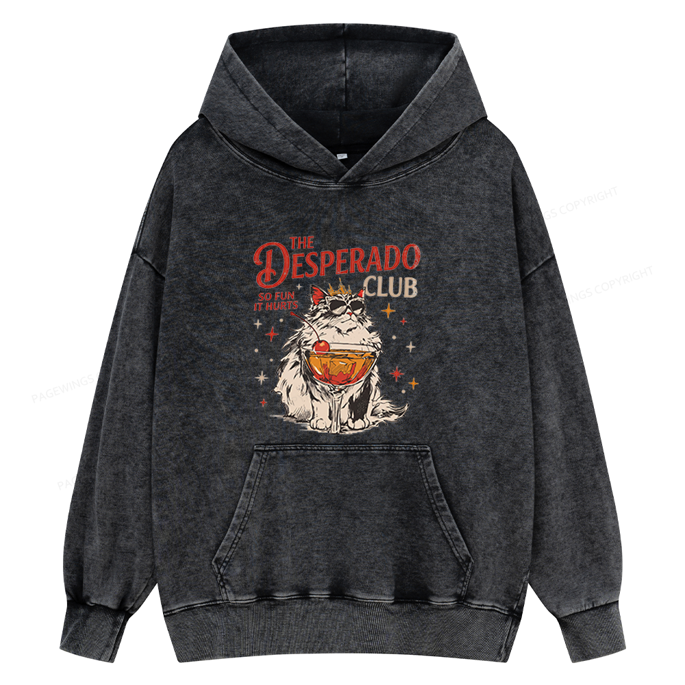 Pagewings Desperado Club Unisex Washed Hoodie