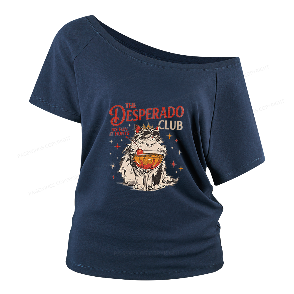 Pagewings Desperado Club Women Off Shoulder T-shirts