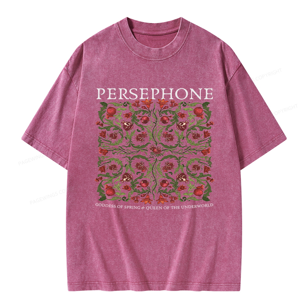 Pagewings Persephone Vintage Unisex Washed T-shirt