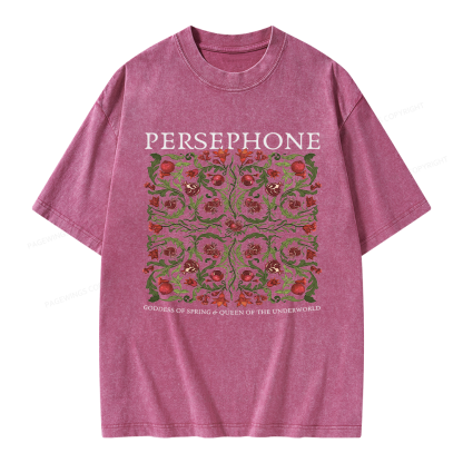 Pagewings Persephone Vintage Unisex Washed T-shirt