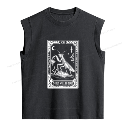 Pagewings Girls Will Be Girls Women's Washed Tank Top