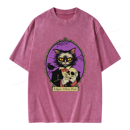 Pagewings Gothic Novel Lover Unisex Washed T-shirt