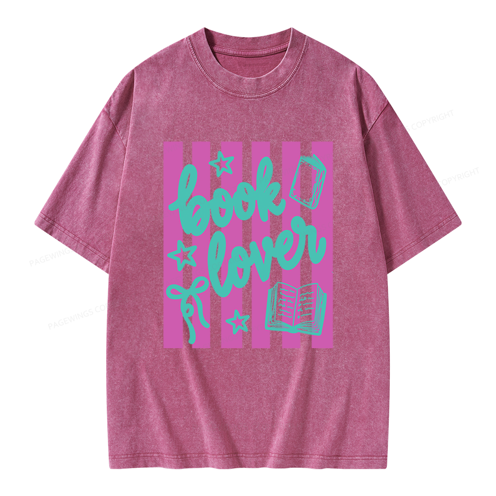 Pagewings Book Lover Unisex Washed T-shirt