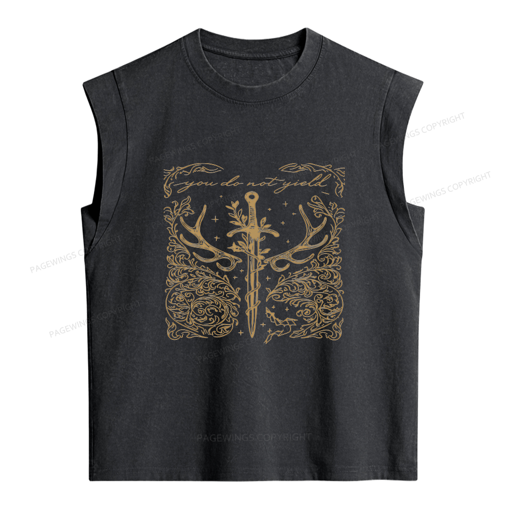 Pagewings You Do Not Yield Women's Washed Tank Top