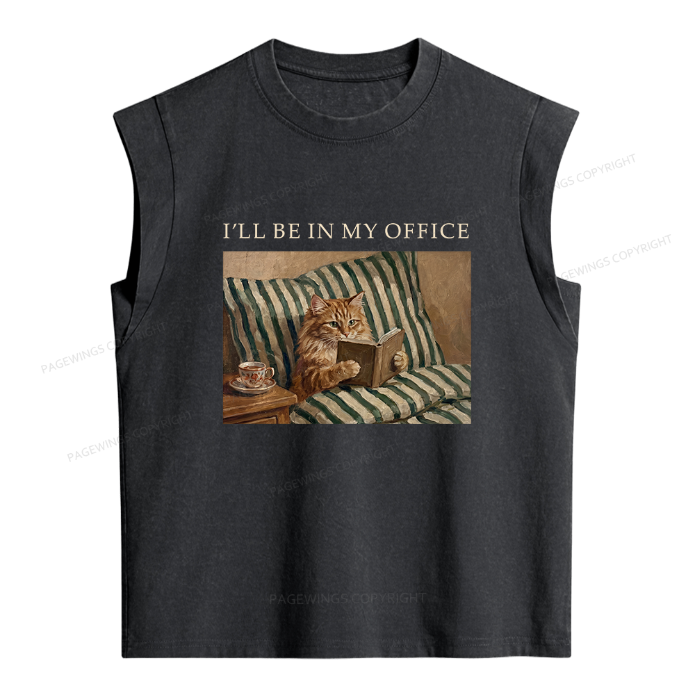Pagewings Funny Book Lover Women's Washed Tank Top