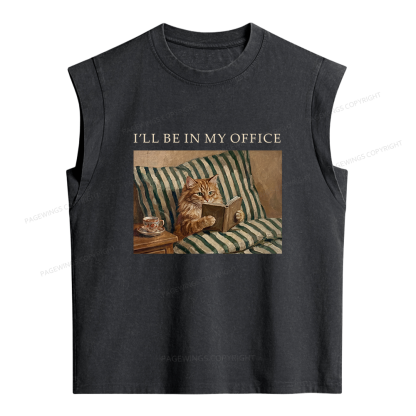 Pagewings Funny Book Lover Women's Washed Tank Top