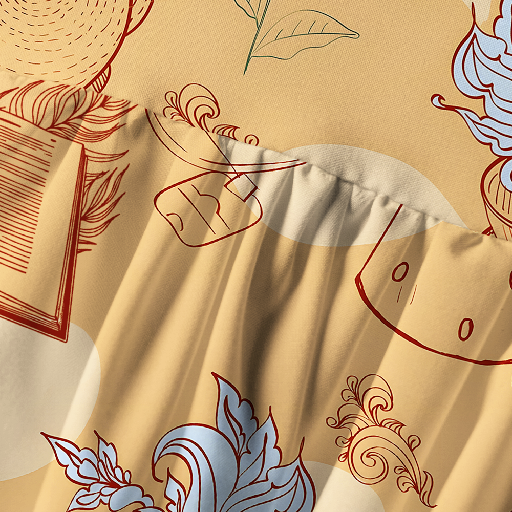 Pagewings Bookish Printed Spaghetti Strap Midi Sundress