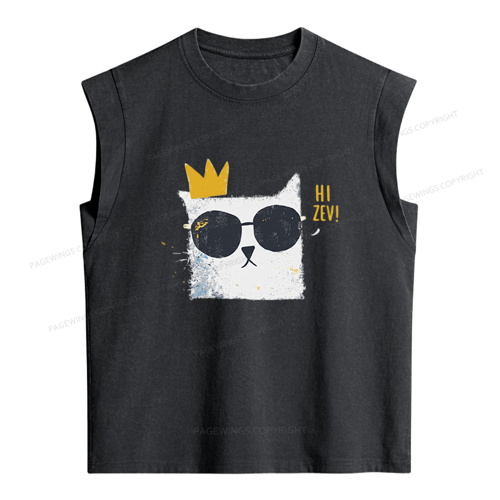 Pagewings Princess Donut Bloom Women's Washed Tank Top