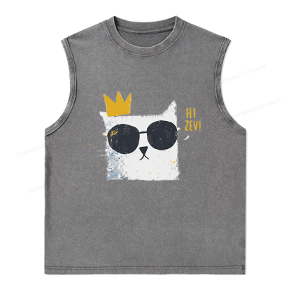 Pagewings Princess Donut Unisex Washed Tank Top