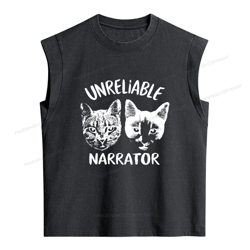 Pagewings Unreliable Narrator Bloom Women's Washed Tank Top