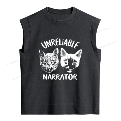 Pagewings Unreliable Narrator Bloom Women's Washed Tank Top