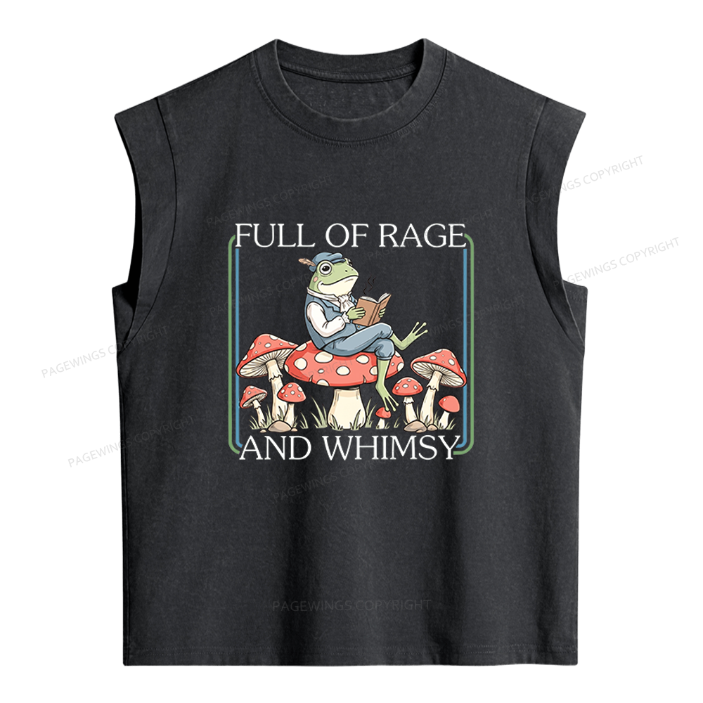 Pagewings Full Of Rage and Whimsy Women's Washed Tank Top