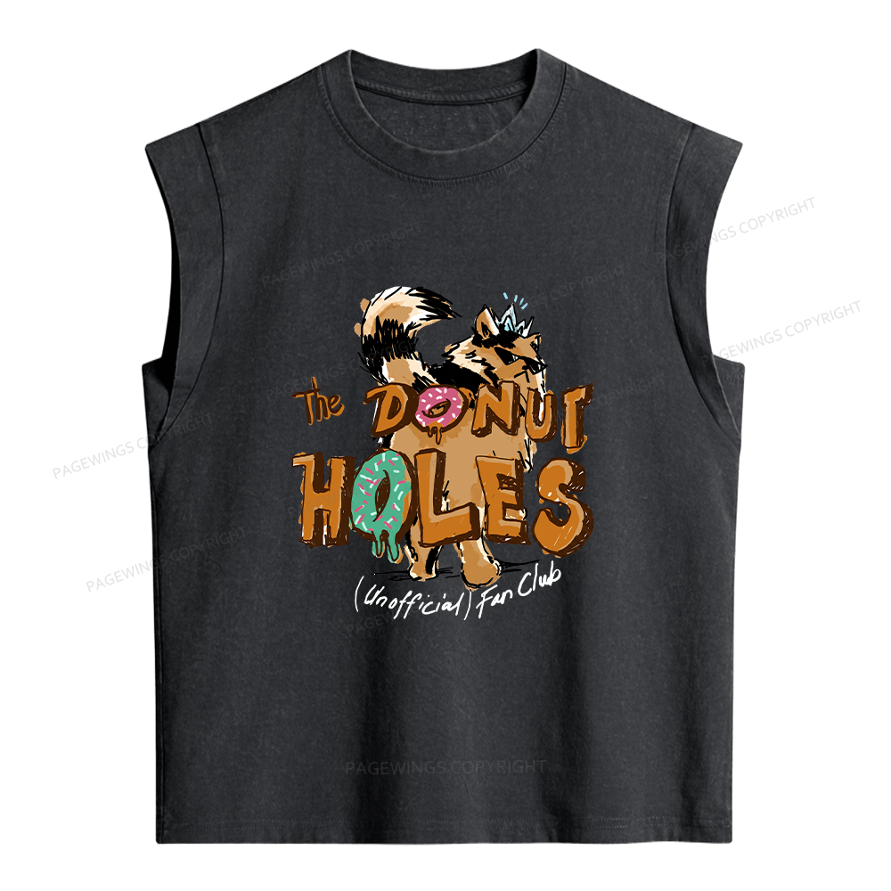 Pagewings Donut Holes Women's Washed Tank Top