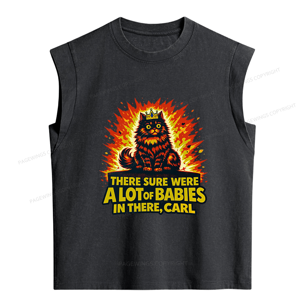 Pagewings A Lot Of Babies In There Women's Washed Tank Top
