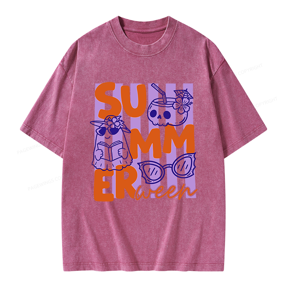 Pagewings Summerween Unisex Washed T-shirt