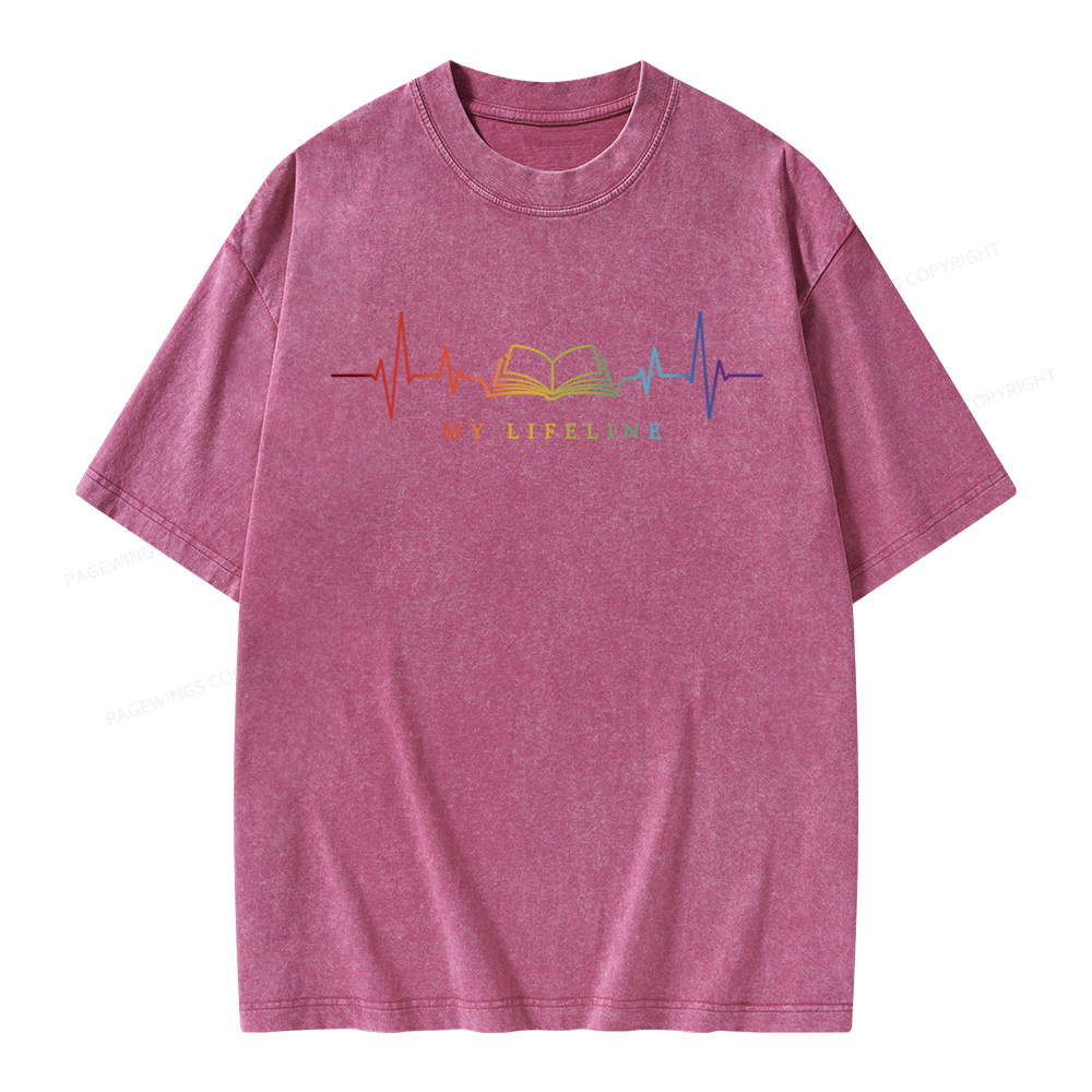 Pagewings Lifeline Unisex Washed T-shirt