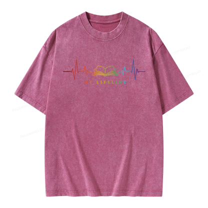 Pagewings Lifeline Unisex Washed T-shirt