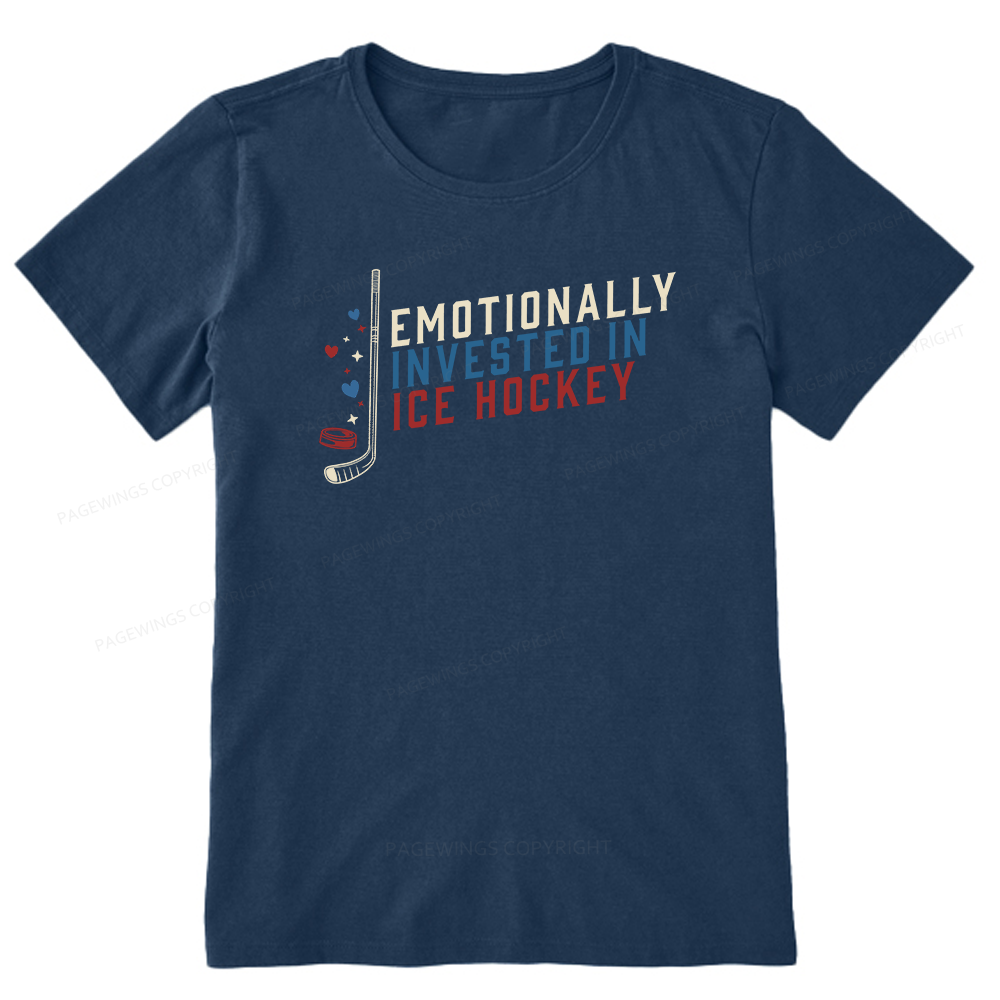 Pagewings Emotionally Invested in Ice Hockey Unisex Classic T-shirt