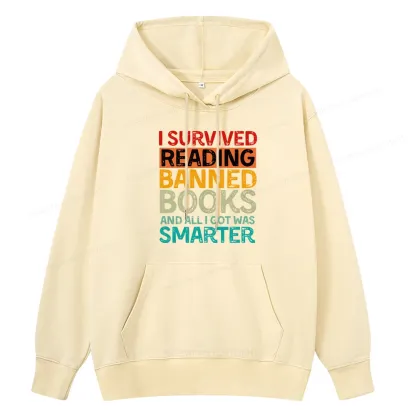 Pagewings I Survived Reading Banned Books And All I Got Was Smarter Unisex Classic Hoodie