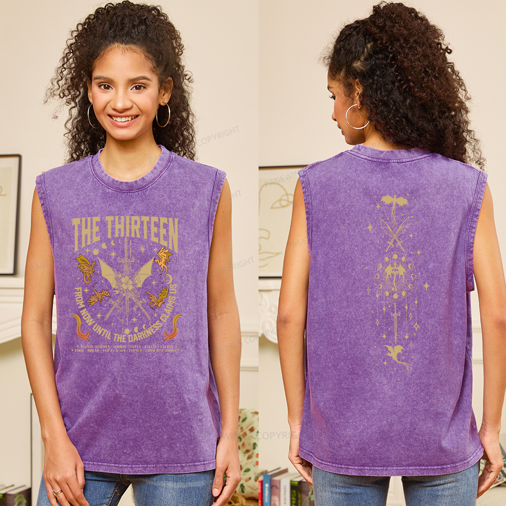 Pagewings Until The Darkness Claims Us Unisex Washed Tank Top