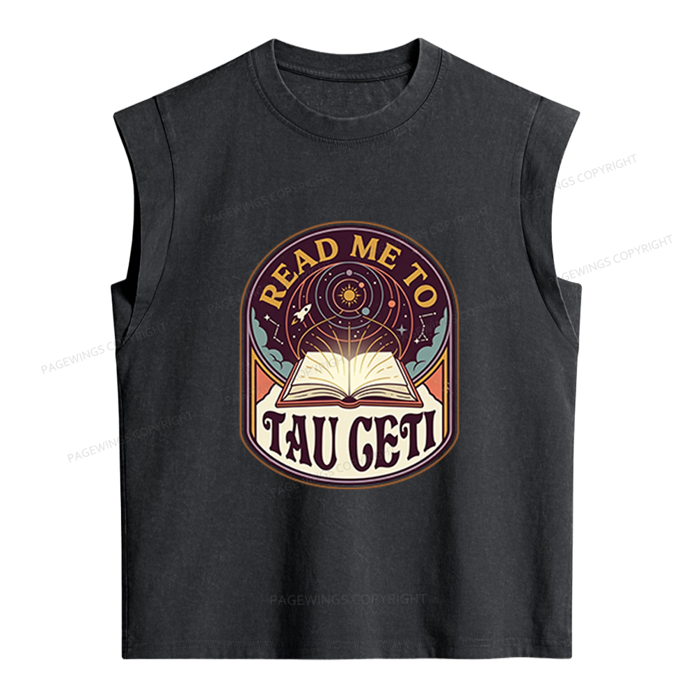 Pagewings Sci-Fi Novel Lover Women's Washed Tank Top
